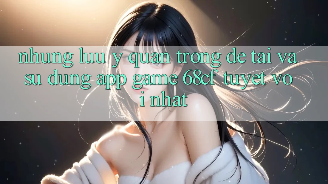 Những Lưu Ý Quan Trọng Để Tải Và Sử dụng App Game 68cf Tuyệt vời Nhất