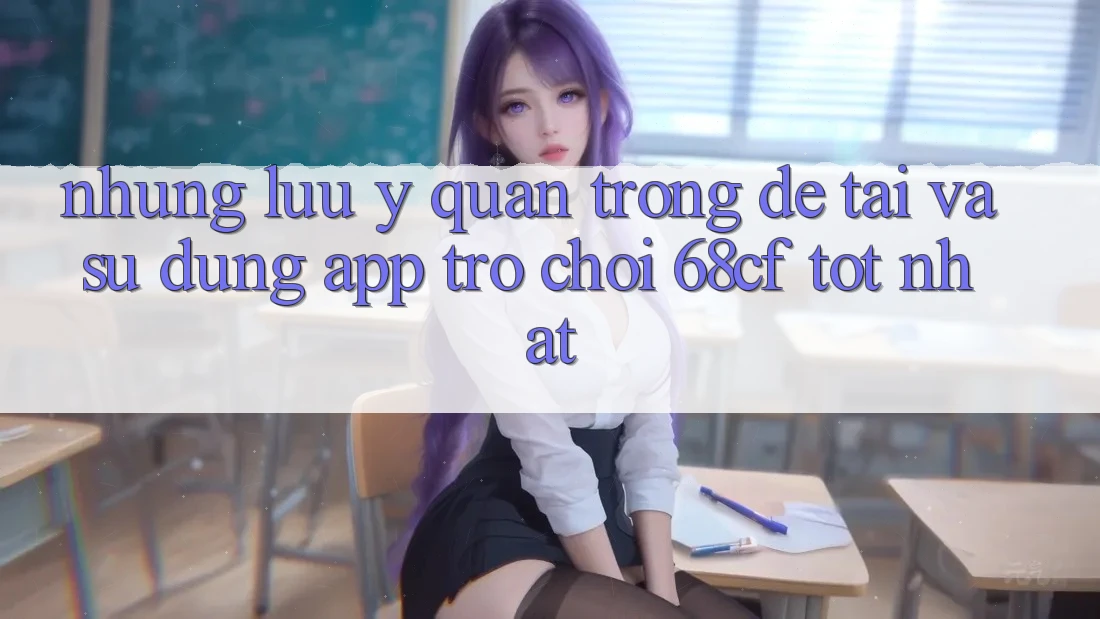 Những Lưu Ý Quan Trọng Để Tải Và Sử dụng App Trò chơi 68cf Tốt Nhất