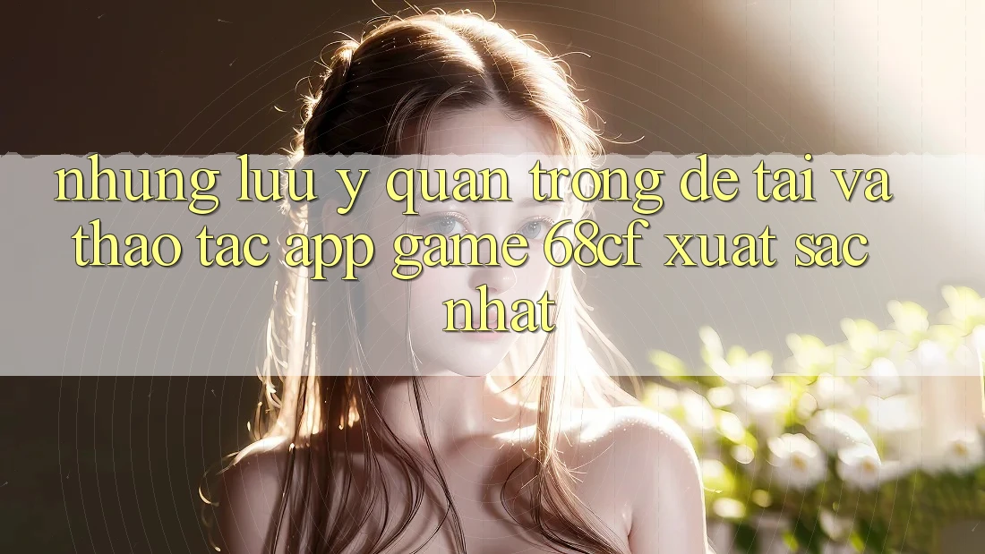 Những Lưu Ý Quan Trọng Để Tải Và Thao tác App Game 68cf Xuất sắc Nhất