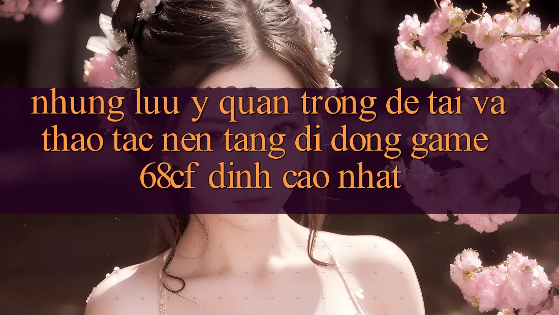 Những Lưu Ý Quan Trọng Để Tải Và Thao tác Nền tảng di động Game 68cf Đỉnh cao Nhất