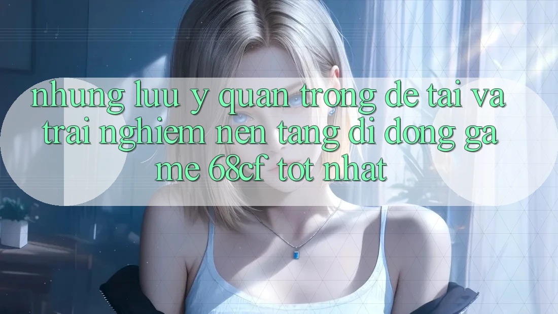 Những Lưu Ý Quan Trọng Để Tải Và Trải Nghiệm Nền tảng di động Game 68cf Tốt Nhất