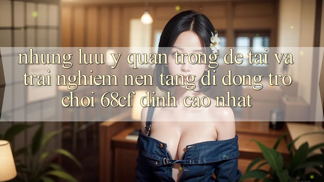 Những Lưu Ý Quan Trọng Để Tải Và Trải nghiệm Nền tảng di động Trò chơi 68cf Đỉnh cao Nhất