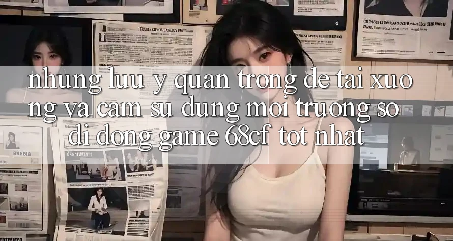 Những Lưu Ý Quan Trọng Để Tải xuống Và Cảm sử dụng Môi trường số di động Game 68cf Tốt Nhất
