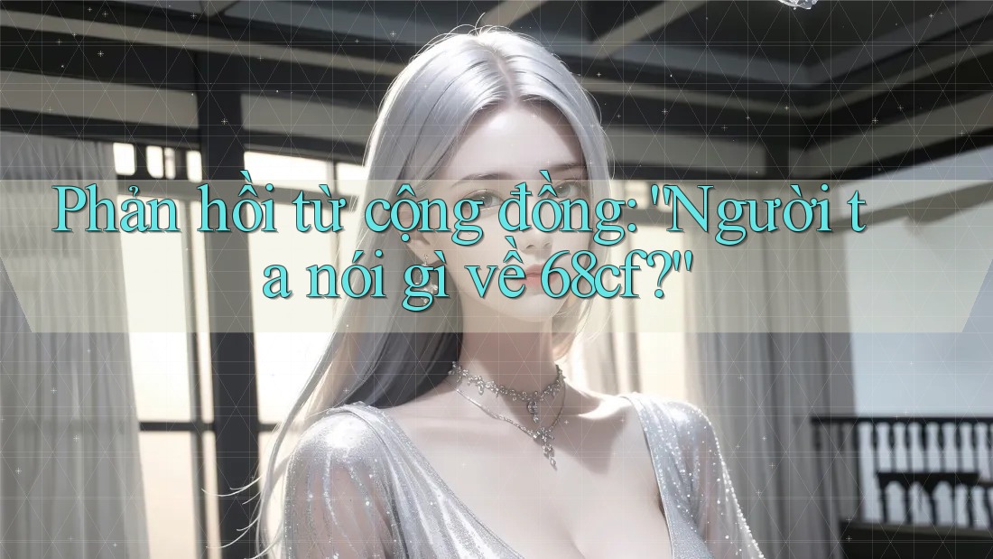 Phản hồi từ cộng đồng: “Người ta nói gì về 68cf?”
