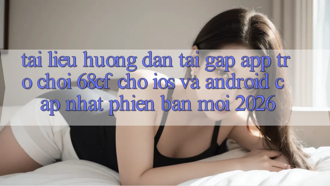 Tài liệu hướng dẫn Tải Gấp App Trò chơi 68cf Cho iOS Và Android (Cập Nhật Phiên bản mới 2026)