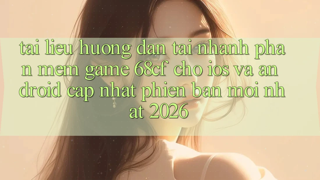 Tài liệu hướng dẫn Tải Nhanh Phần mềm Game 68cf Cho iOS Và Android (Cập Nhật Phiên bản mới Nhất 2026)
