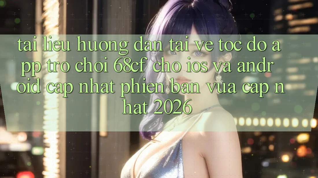 Tài liệu hướng dẫn Tải về Tốc độ App Trò chơi 68cf Cho iOS Và Android (Cập Nhật Phiên bản vừa cập nhật 2026)