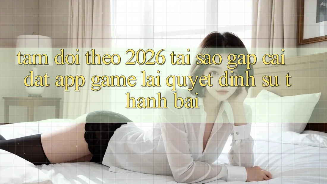Tầm Dõi theo 2026: Tại Sao Gấp Cài đặt App Game Lại Quyết Định Sự Thành Bại? Tầm Dõi theo 2026: Tại Sao Gấp Cài đặt App Game Lại Quyết Định Sự Thành Bại?