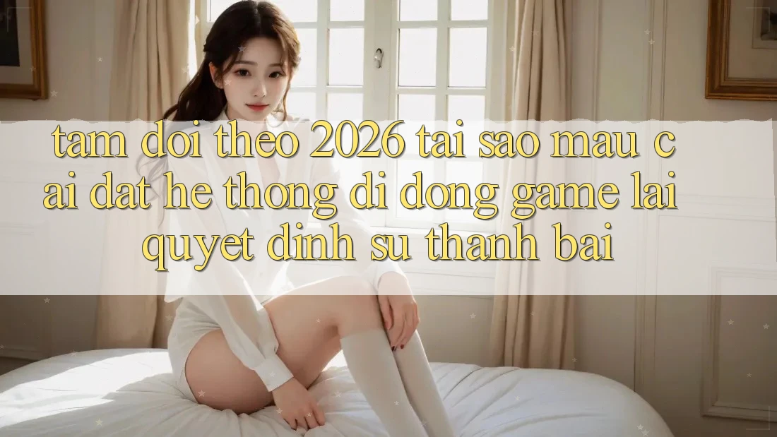 Tầm Dõi theo 2026: Tại Sao Mau Cài đặt Hệ thống di động Game Lại Quyết Định Sự Thành Bại? Tầm Dõi theo 2026: Tại Sao Mau Cài đặt Hệ thống di động Game Lại Quyết Định Sự Thành Bại?