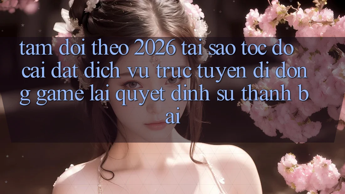 Tầm Dõi theo 2026: Tại Sao Tốc độ Cài đặt Dịch vụ trực tuyến di động Game Lại Quyết Định Sự Thành Bại?