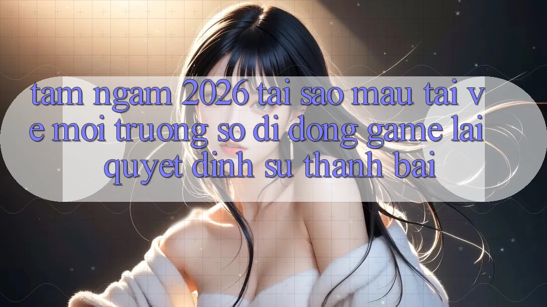 Tầm Ngắm 2026: Tại Sao Mau Tải về Môi trường số di động Game Lại Quyết Định Sự Thành Bại?