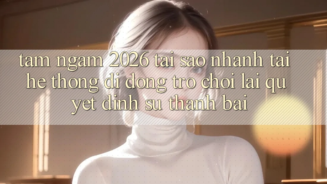 Tầm Ngắm 2026: Tại Sao Nhanh Tải Hệ thống di động Trò chơi Lại Quyết Định Sự Thành Bại?