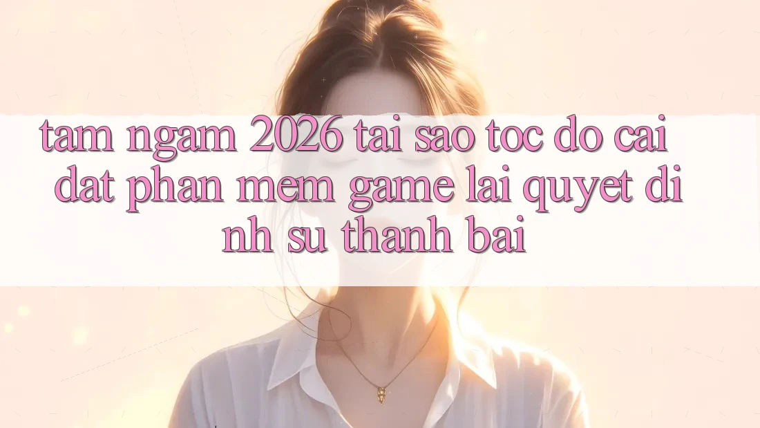 Tầm Ngắm 2026: Tại Sao Tốc Độ Cài đặt Phần mềm Game Lại Quyết Định Sự Thành Bại?