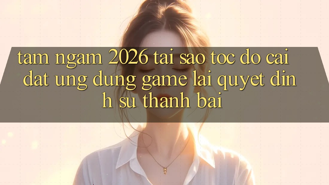 Tầm Ngắm 2026: Tại Sao Tốc Độ Cài đặt Ứng dụng Game Lại Quyết Định Sự Thành Bại?