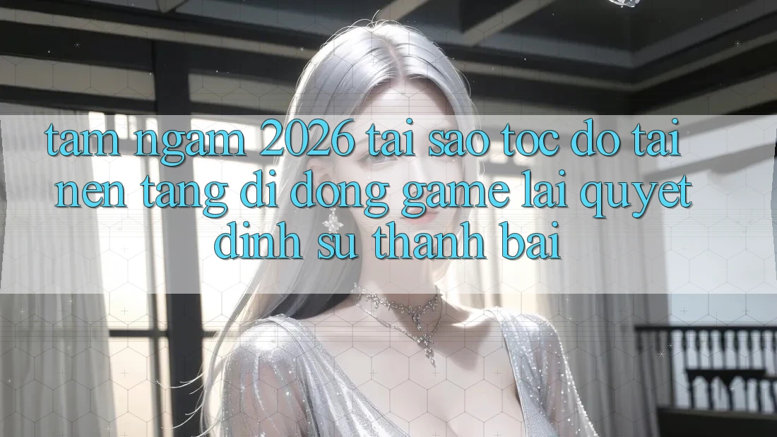 Tầm Ngắm 2026: Tại Sao Tốc Độ Tải Nền tảng di động Game Lại Quyết Định Sự Thành Bại? Tầm Ngắm 2026: Tại Sao Tốc Độ Tải Nền tảng di động Game Lại Quyết Định Sự Thành Bại?