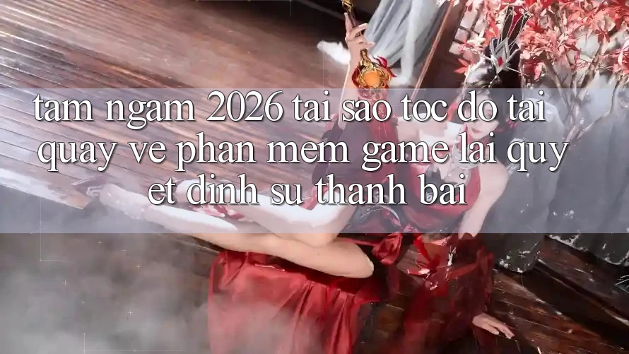 Tầm Ngắm 2026: Tại Sao Tốc độ Tải quay về Phần mềm Game Lại Quyết Định Sự Thành Bại?