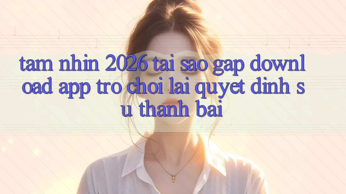 Tầm Nhìn 2026: Tại Sao Gấp Download App Trò chơi Lại Quyết Định Sự Thành Bại?