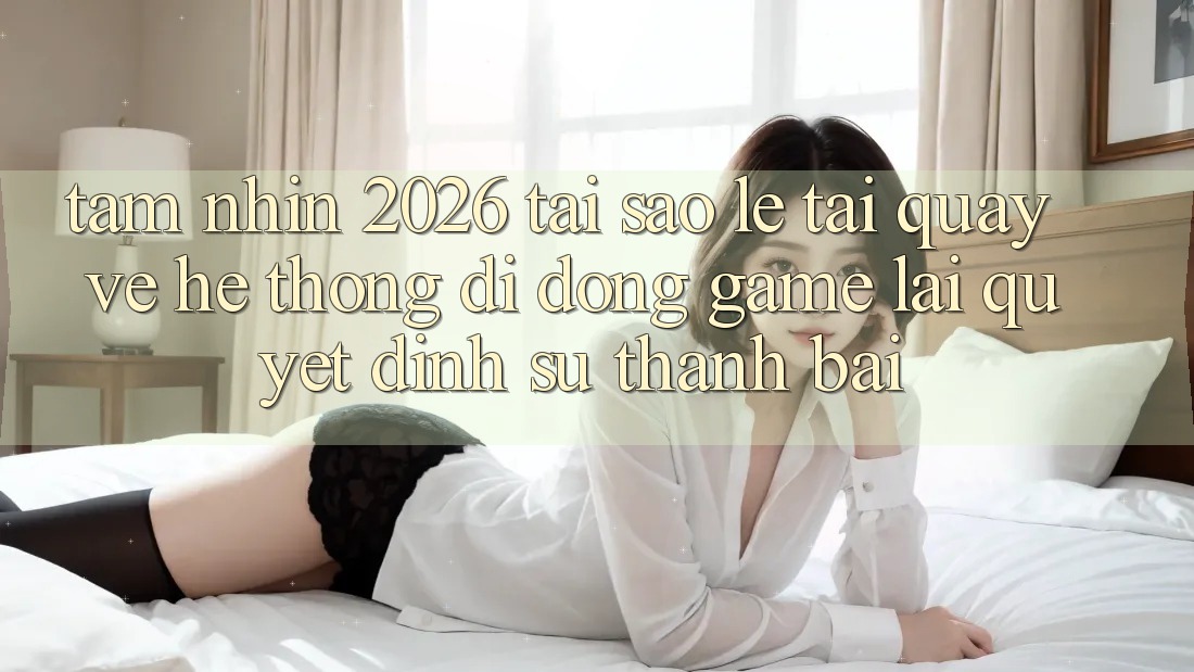 Tầm Nhìn 2026: Tại Sao Lẹ Tải quay về Hệ thống di động Game Lại Quyết Định Sự Thành Bại?