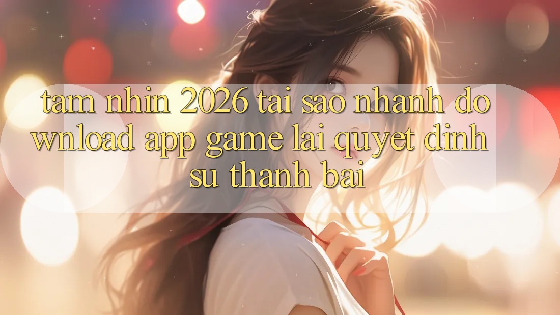 Tầm Nhìn 2026: Tại Sao Nhanh Download App Game Lại Quyết Định Sự Thành Bại?