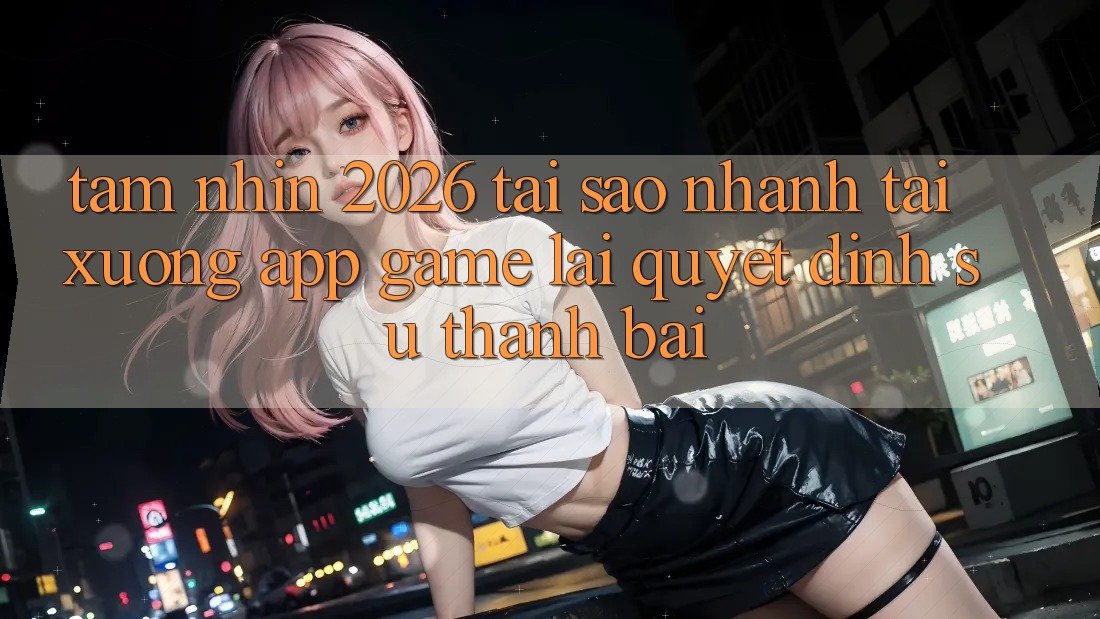Tầm Nhìn 2026: Tại Sao Nhanh Tải xuống App Game Lại Quyết Định Sự Thành Bại?
