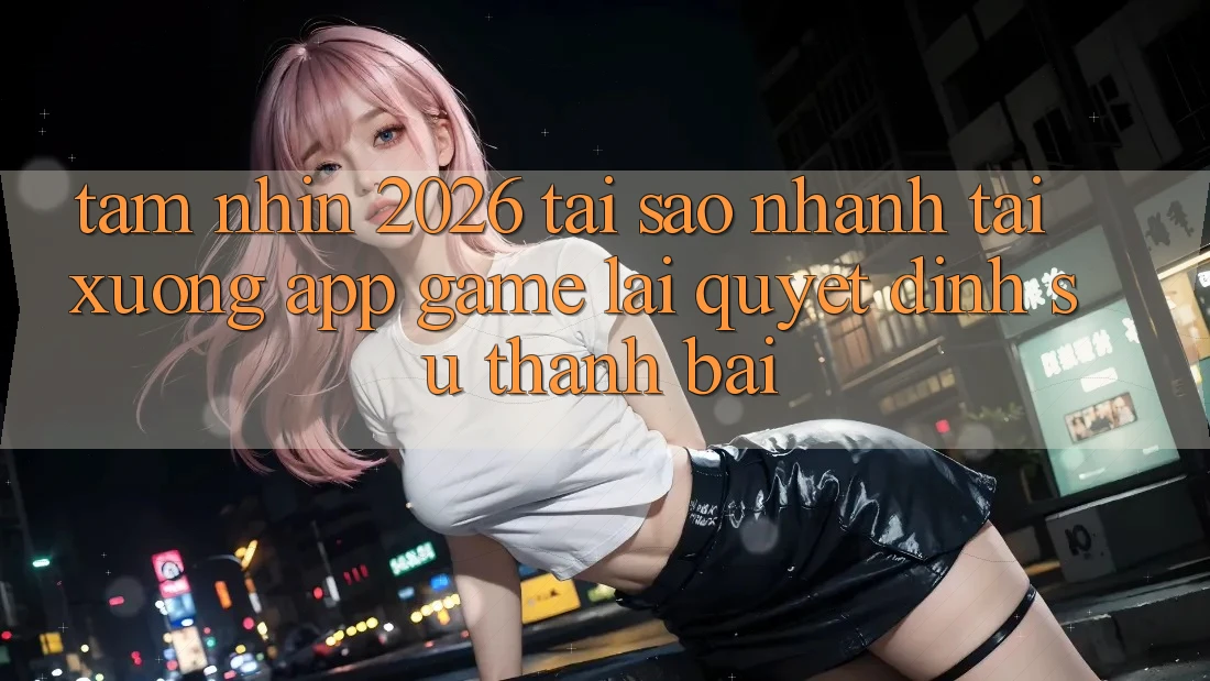 Tầm Nhìn 2026: Tại Sao Nhanh Tải xuống App Game Lại Quyết Định Sự Thành Bại?