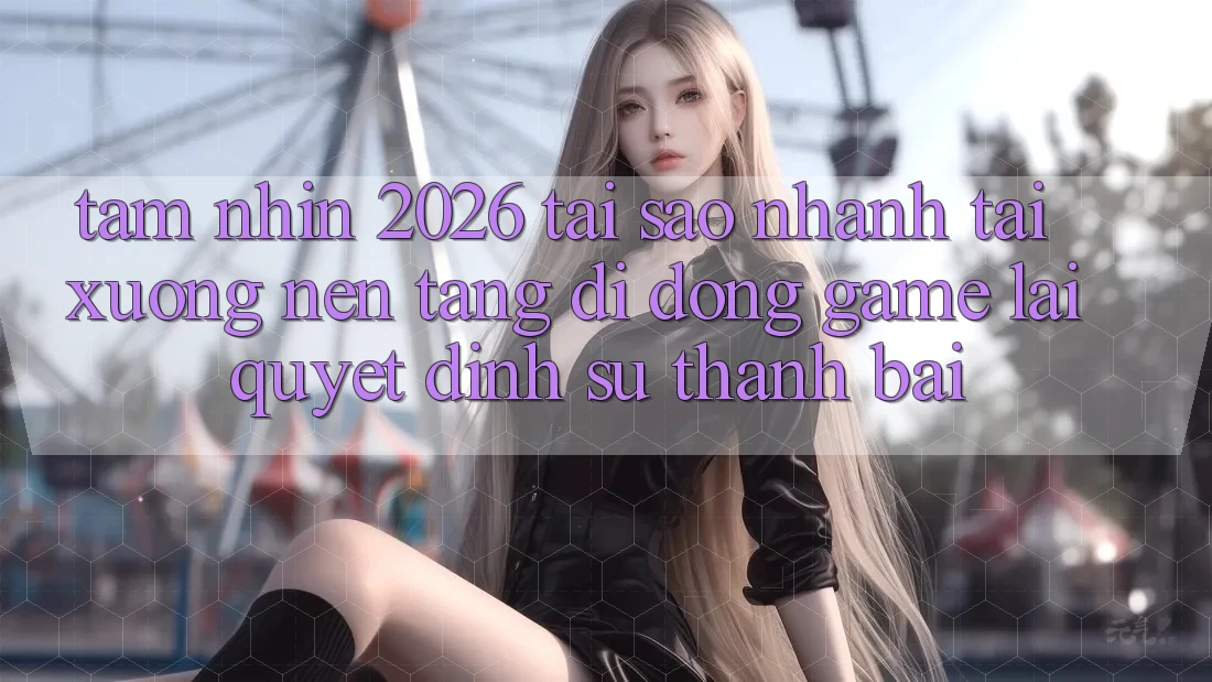 Tầm Nhìn 2026: Tại Sao Nhanh Tải xuống Nền tảng di động Game Lại Quyết Định Sự Thành Bại?