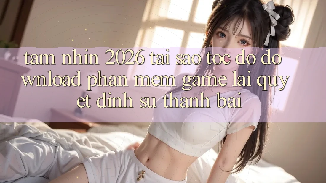 Tầm Nhìn 2026: Tại Sao Tốc Độ Download Phần mềm Game Lại Quyết Định Sự Thành Bại?
