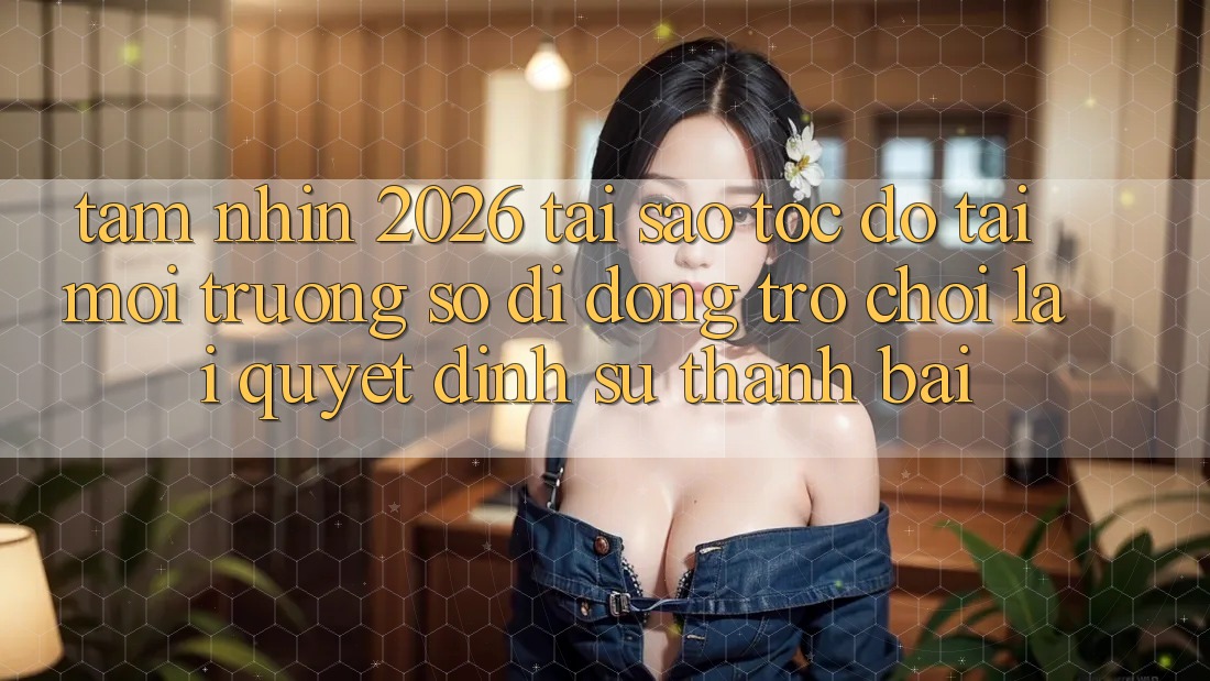 Tầm Nhìn 2026: Tại Sao Tốc Độ Tải Môi trường số di động Trò chơi Lại Quyết Định Sự Thành Bại?
