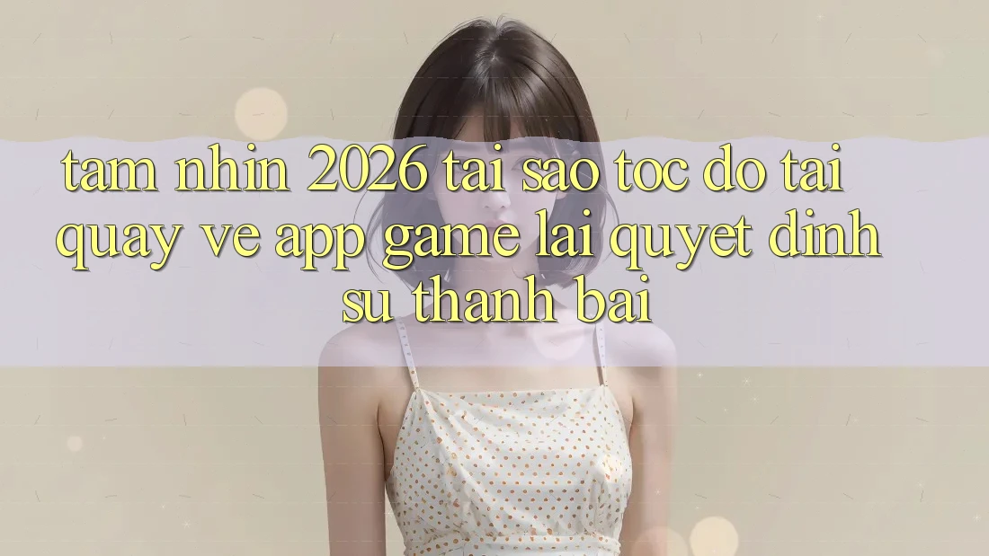 Tầm Nhìn 2026: Tại Sao Tốc Độ Tải quay về App Game Lại Quyết Định Sự Thành Bại? Tầm Nhìn 2026: Tại Sao Tốc Độ Tải quay về App Game Lại Quyết Định Sự Thành Bại?