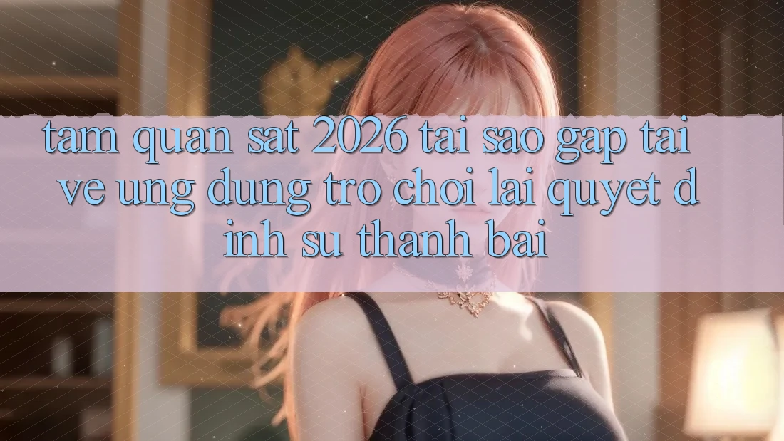 Tầm Quan sát 2026: Tại Sao Gấp Tải về Ứng dụng Trò chơi Lại Quyết Định Sự Thành Bại? Tầm Quan sát 2026: Tại Sao Gấp Tải về Ứng dụng Trò chơi Lại Quyết Định Sự Thành Bại?