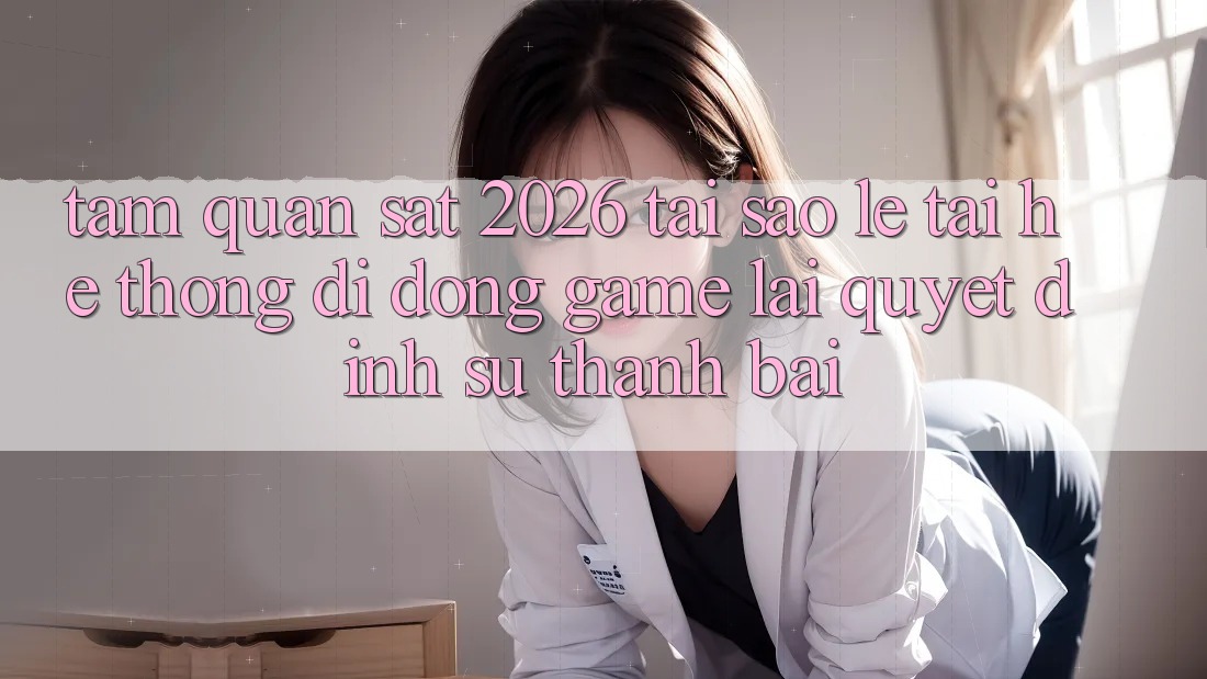 Tầm Quan sát 2026: Tại Sao Lẹ Tải Hệ thống di động Game Lại Quyết Định Sự Thành Bại?