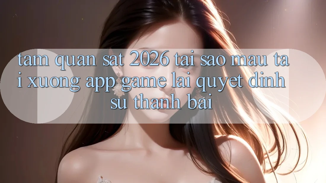 Tầm Quan sát 2026: Tại Sao Mau Tải xuống App Game Lại Quyết Định Sự Thành Bại?
