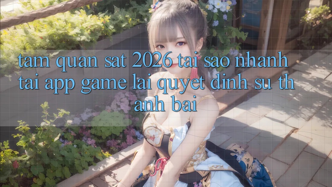 Tầm Quan sát 2026: Tại Sao Nhanh Tải App Game Lại Quyết Định Sự Thành Bại?