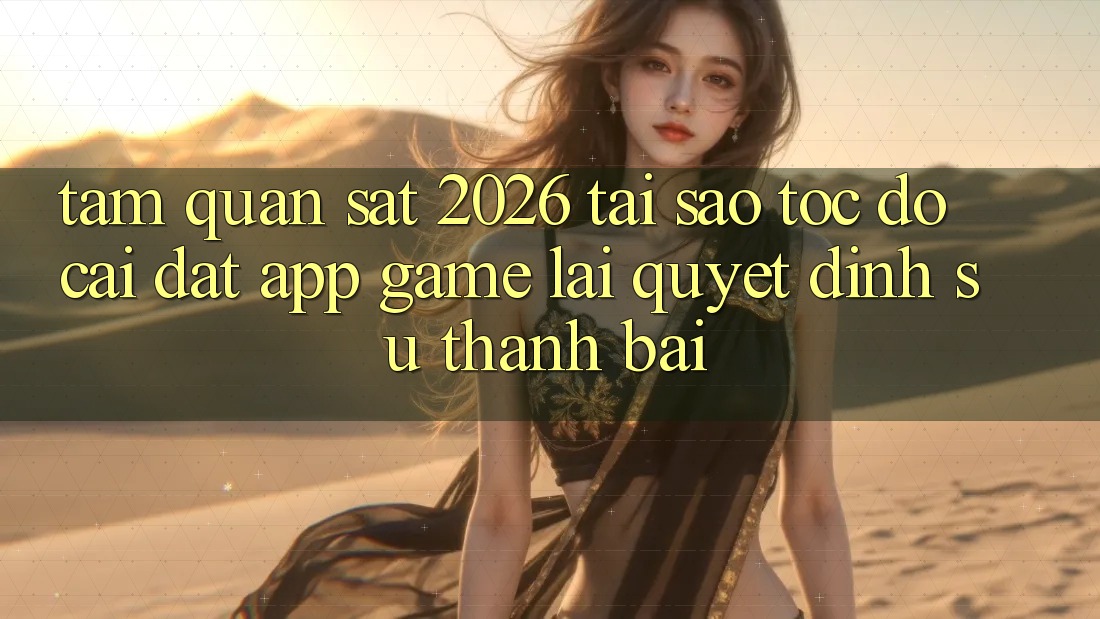 Tầm Quan sát 2026: Tại Sao Tốc Độ Cài đặt App Game Lại Quyết Định Sự Thành Bại?