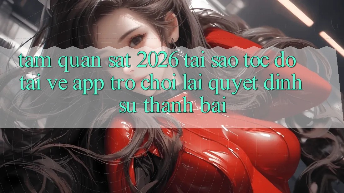 Tầm Quan sát 2026: Tại Sao Tốc Độ Tải về App Trò chơi Lại Quyết Định Sự Thành Bại?