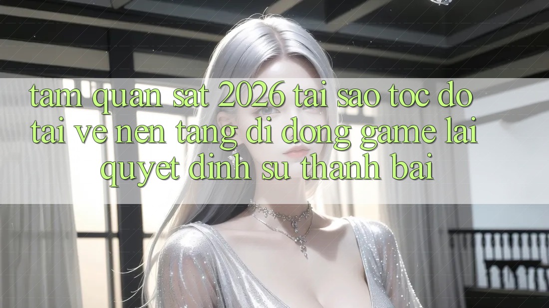 Tầm Quan sát 2026: Tại Sao Tốc Độ Tải về Nền tảng di động Game Lại Quyết Định Sự Thành Bại?