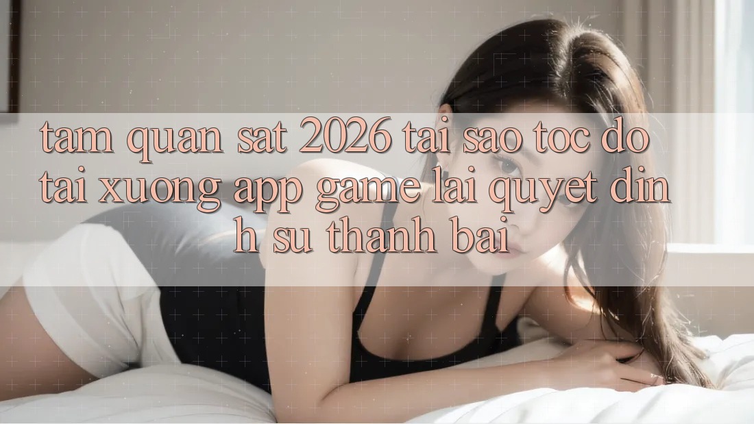 Tầm Quan sát 2026: Tại Sao Tốc Độ Tải xuống App Game Lại Quyết Định Sự Thành Bại? Tầm Quan sát 2026: Tại Sao Tốc Độ Tải xuống App Game Lại Quyết Định Sự Thành Bại?