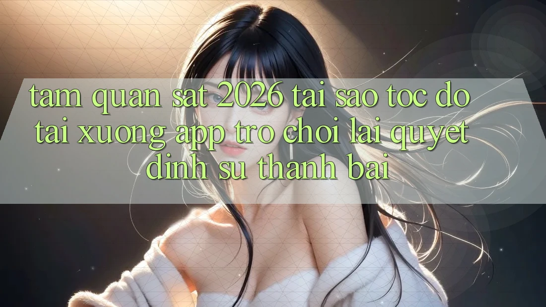 Tầm Quan sát 2026: Tại Sao Tốc Độ Tải xuống App Trò chơi Lại Quyết Định Sự Thành Bại? Tầm Quan sát 2026: Tại Sao Tốc Độ Tải xuống App Trò chơi Lại Quyết Định Sự Thành Bại?