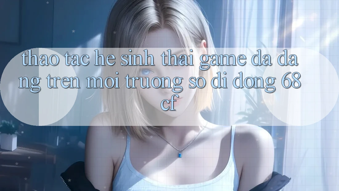 Thao tác Hệ Sinh Thái Game Đa Dạng Trên Môi trường số di động 68cf