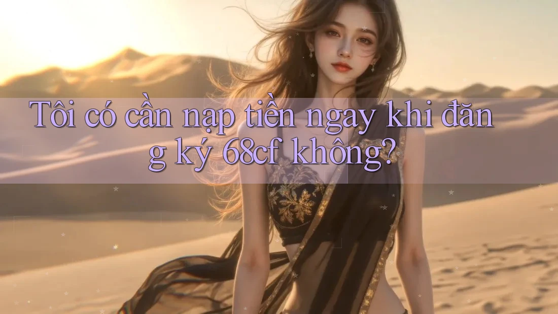 Tôi có cần nạp tiền ngay khi đăng ký 68cf không?