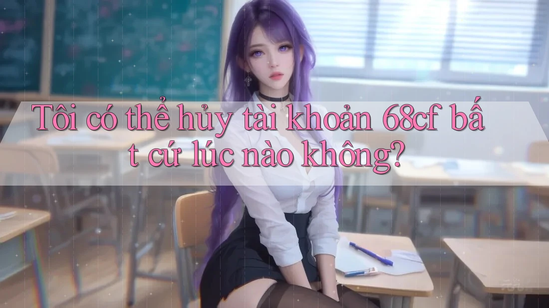 Tôi có thể hủy tài khoản 68cf bất cứ lúc nào không?