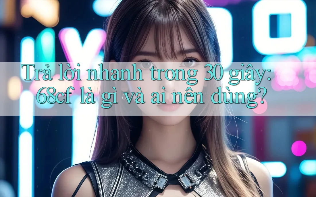 Trả lời nhanh trong 30 giây: 68cf là gì và ai nên dùng? Trả lời nhanh trong 30 giây: 68cf là gì và ai nên dùng?