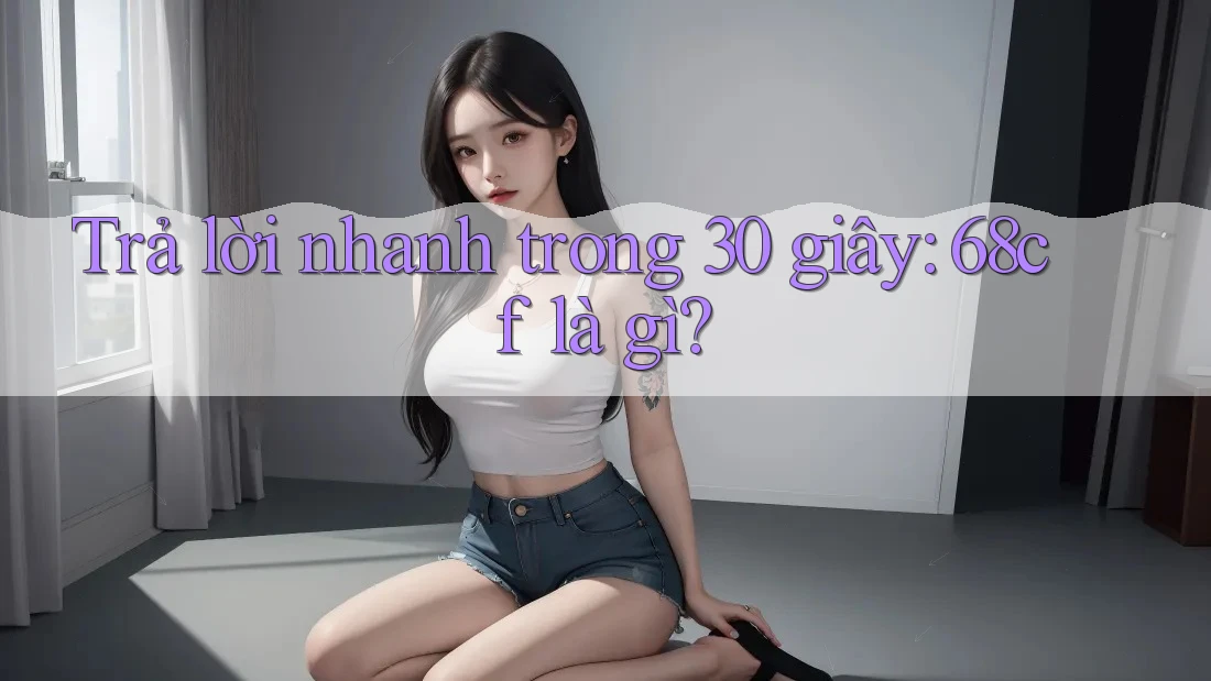 Trả lời nhanh trong 30 giây: 68cf là gì?