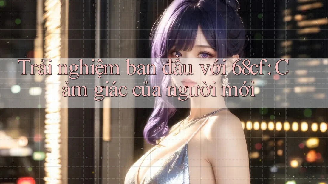 Trải nghiệm ban đầu với 68cf: Cảm giác của người mới